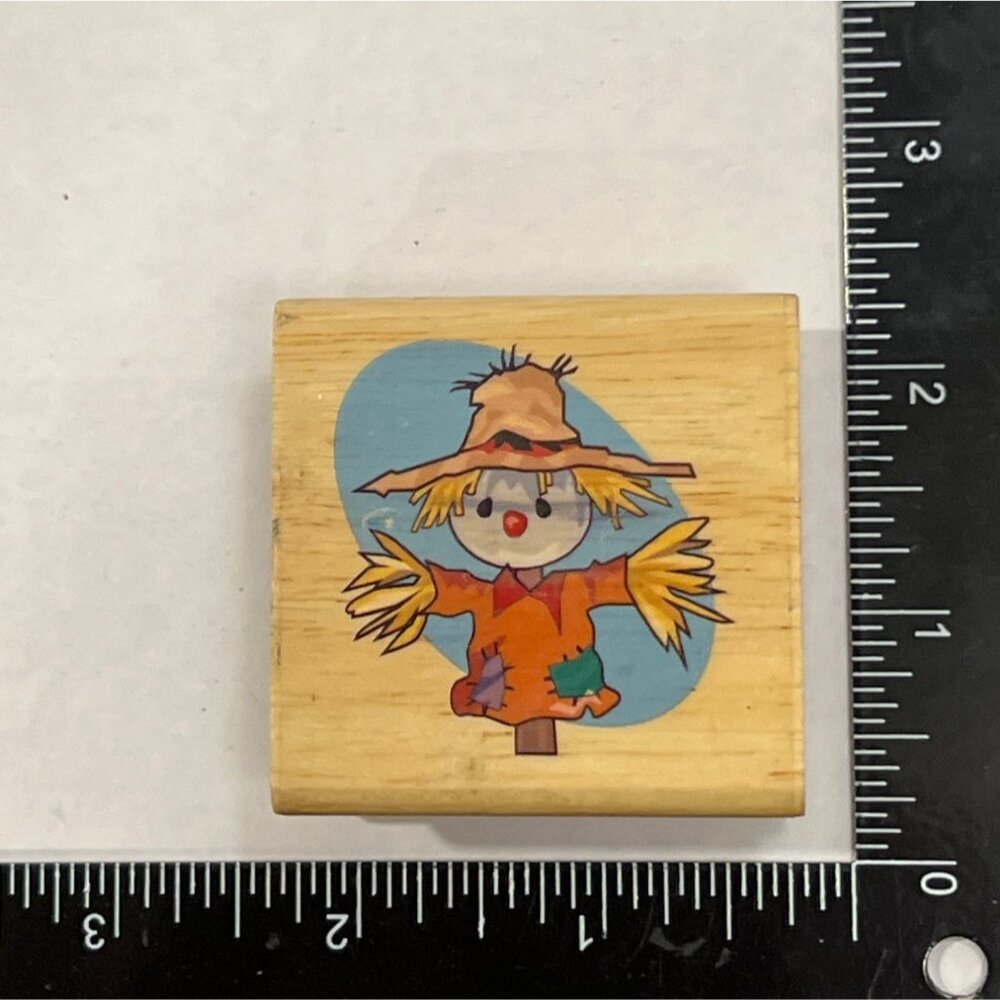 Scarecrow Rubber Stamp By Canadian Maple Collections FAll Autumn